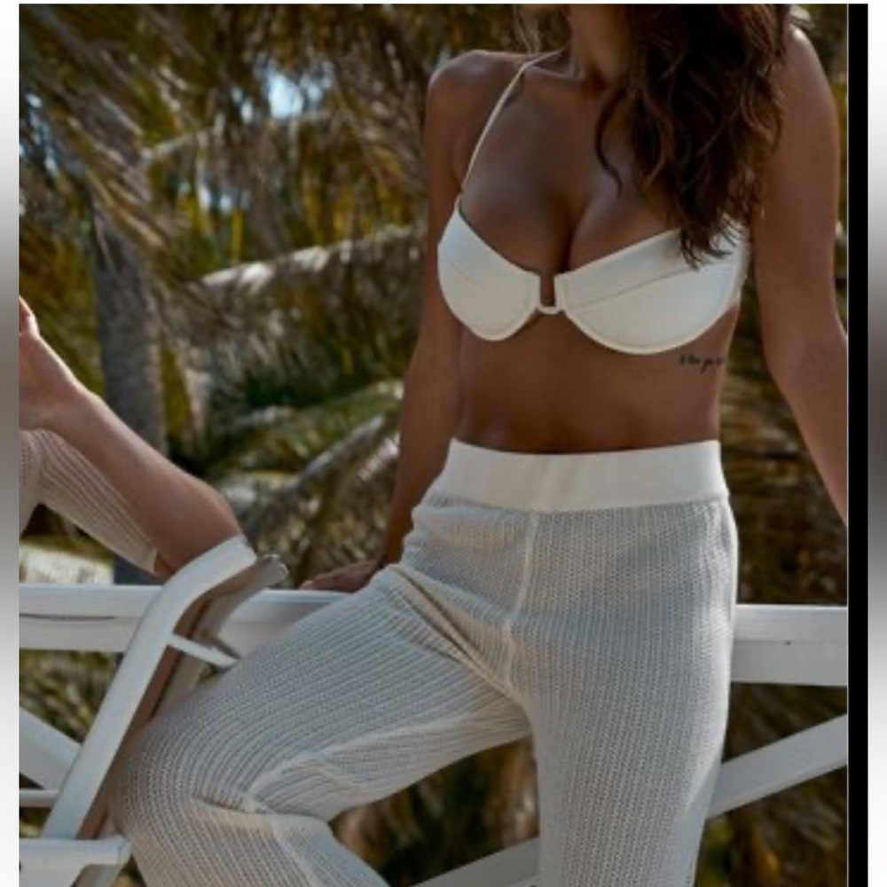 Monday swimwear crochet knit pants